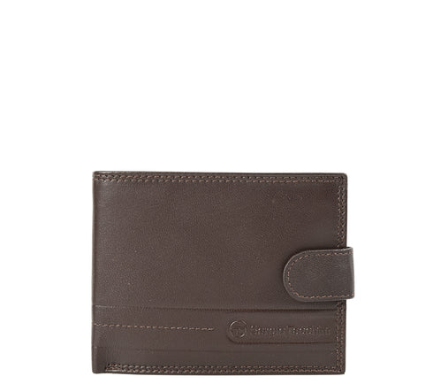 Portofel casual, barbati, SERGIO TACCHINI, 50080 maro, piele naturala